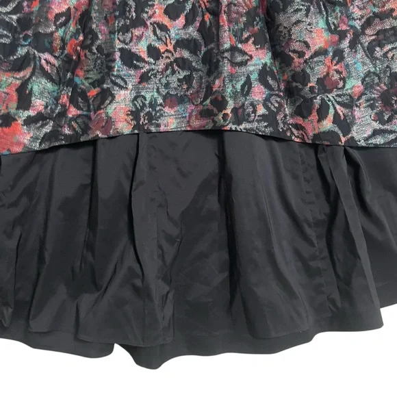 Multicolor floral jacquard high low dress - Picture 6 of 13